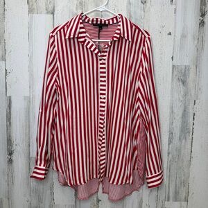 Jane + Delancey Womens Shirt Long Roll Tab Sleeves Button Up